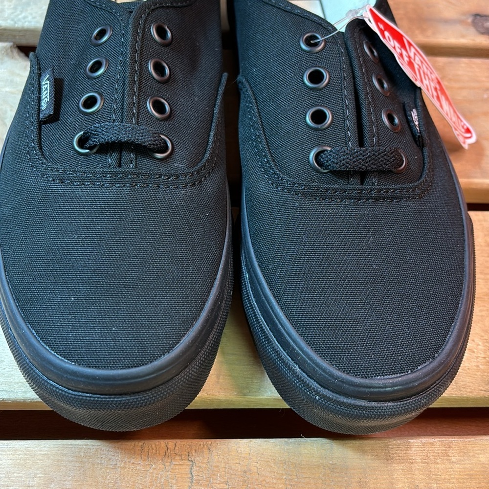 Vans Women's Authentic in Black/Black - Picture 5 of 9